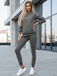 Dámska dvojdielna tepláková súprava grafitová OZONEE JS/CKW01