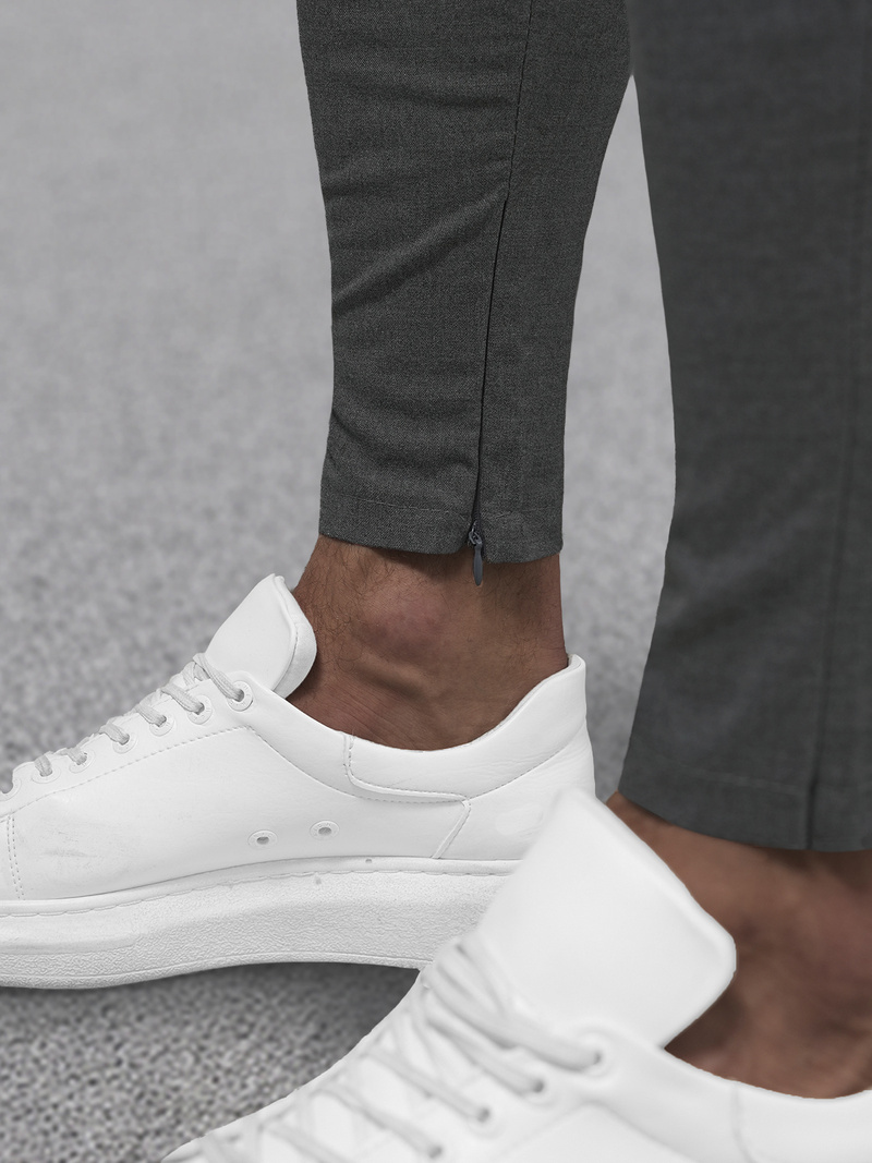 Pánske Chino Nohavice Grafitové OZONEE DJ/3300