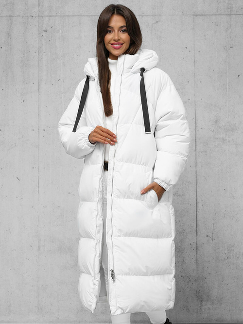 Dámska bunda biela OZONEE JS/5M3163/281Z