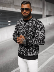 Pánska Mikina Čierna OZONEE JS/8B1219/3