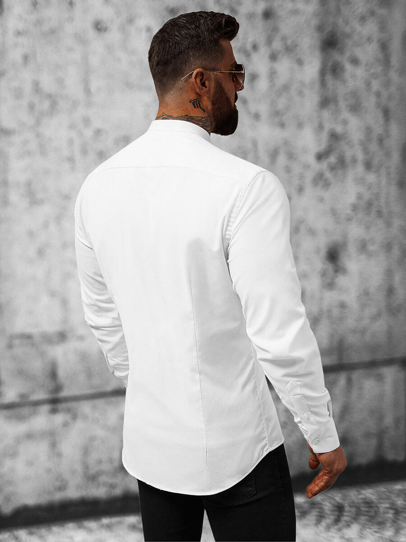 Pánska košeľa biela OZONEE O/V07