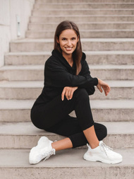 Dámska dvojdielna tepláková súprava Čierna OZONEE O/MB2041/21