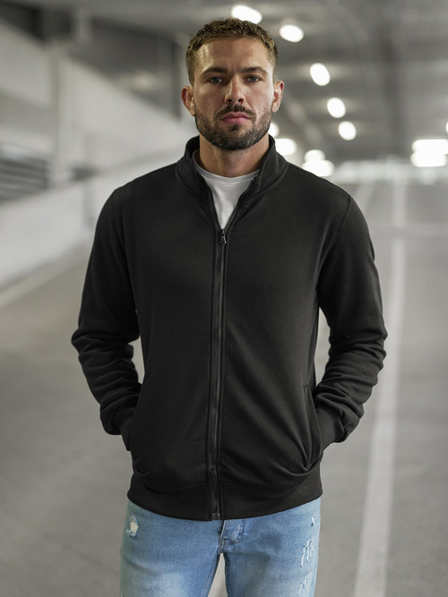 Pánska Mikina Čierna OZONEE JS/2002Z