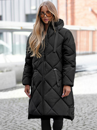 Dámska bunda čierna OZONEE JS/5M3168/392Z