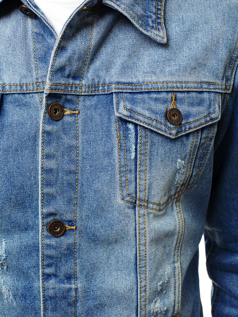 Pánska Riflová bunda Modrá OZONEE V/19276