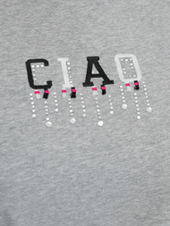 Dámske Tričko Sivé OZONEE JS/RJ77542