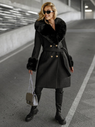 Dámsky Kabát Čierne OZONEE JS/61M8509/392