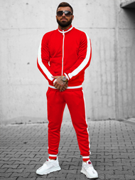 Pánska Tepláková Súprava Červená OZONEE JS/8C99/18Z