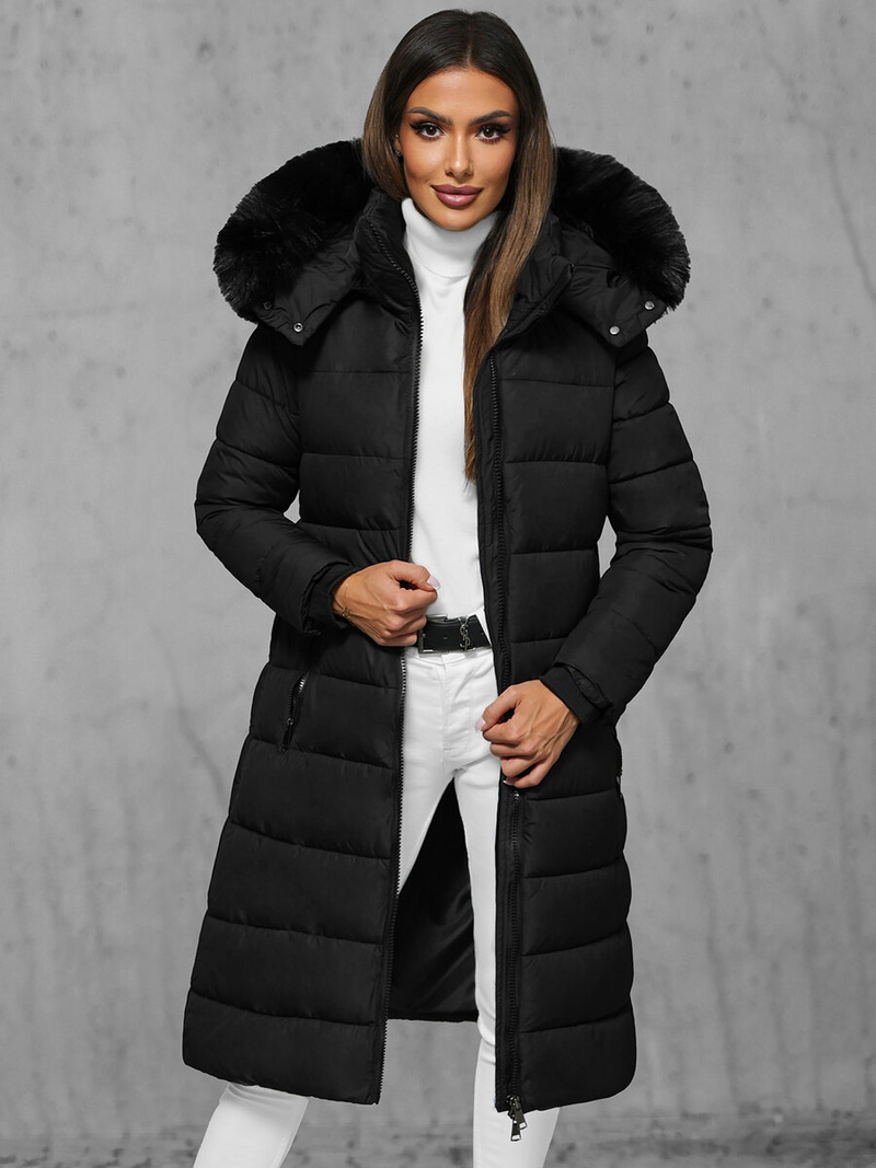 Dámska bunda čierna OZONEE JS/16M9126/392
