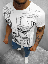 Pánske Tričko Biele OZONEE O/1299