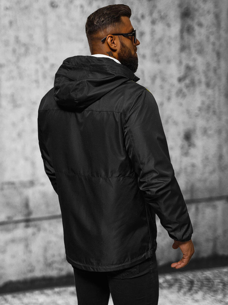 Pánska Bunda Čierna OZONEE JS/22M311/392