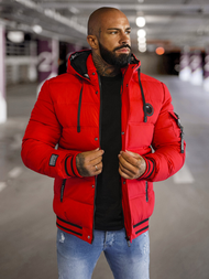 Pánska Bunda Červená OZONEE JS/57M7501/270