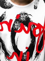 Pánske Tričko Biele OZONEE JS/KS1985