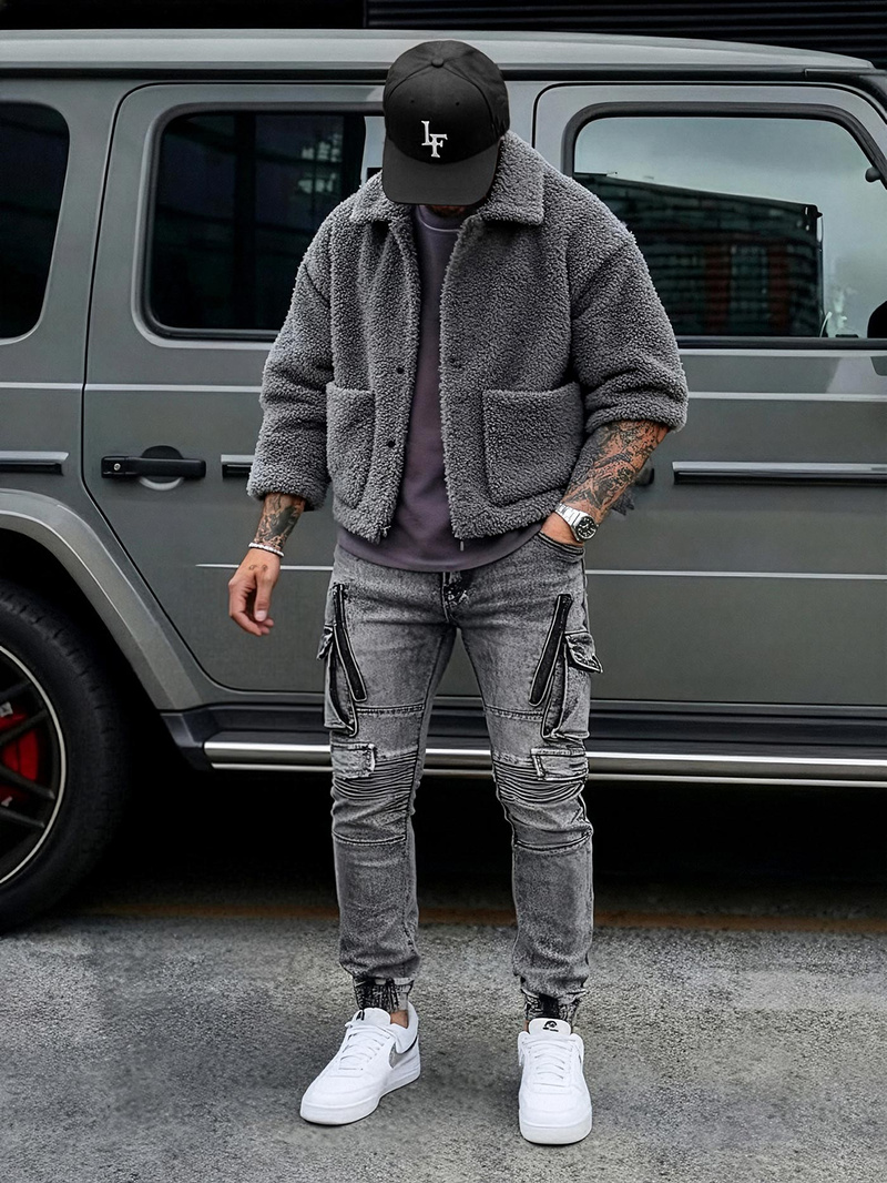 Pánske Rifle Grafitové OZONEE O/E10017Z