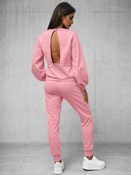 Dámska dvojdielna tepláková súprava ružová OZONEE O/12113Z