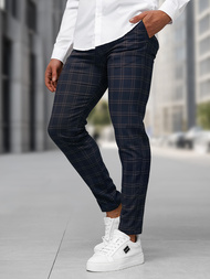 Pánske chino nohavice námornícke modré OZONEE DJ/5632Z