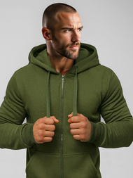 Pánska Mikina khaki OZONEE JS/2008