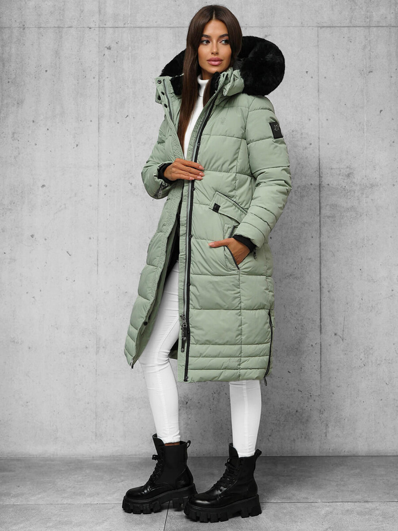 Dámska bunda mentolová OZONEE O/W377