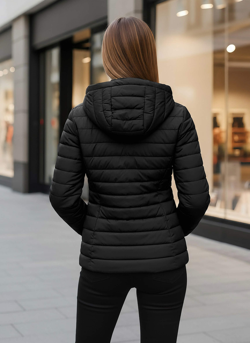 Dámska bunda čierna OZONEE JS/16M9103/392Z