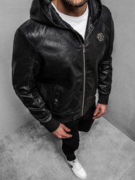 Pánska Bunda Čierna OZONEE N/5003/18Z