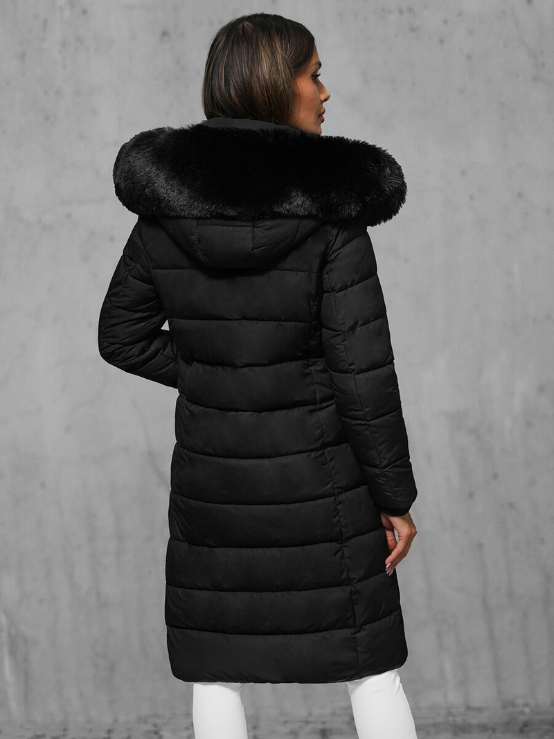 Dámska bunda čierna OZONEE JS/16M9126/392