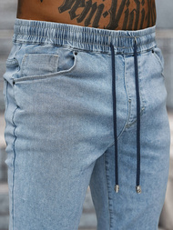 Pánske Jogger Nohavice Svetlo Modré OZONEE NB/MP0272BC