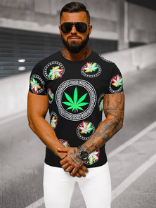 Pánske Tričko Čierne OZONEE O/T135/3