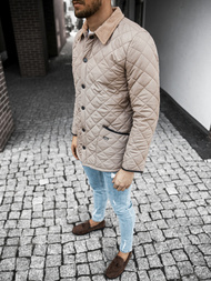 Pánska Bunda béžová OZONEE O/5619