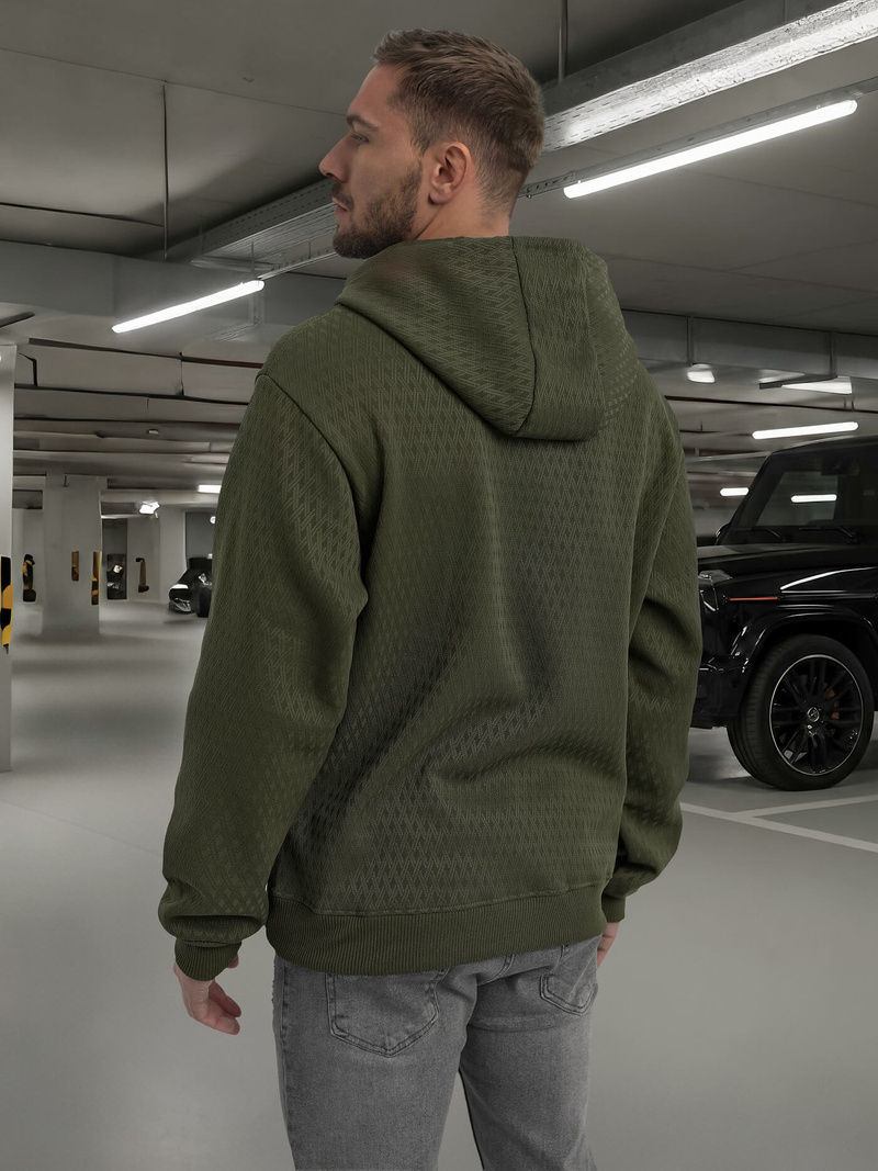 Pánska Mikina Khaki OZONEE O/G3065