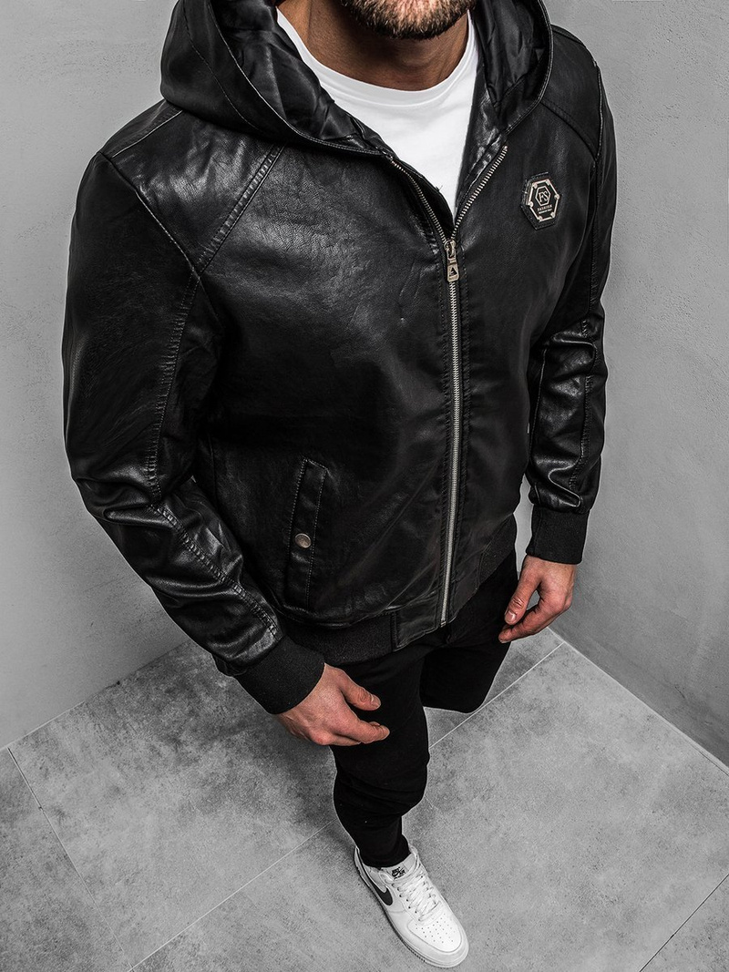 Pánska Bunda Čierna OZONEE N/5003/18Z