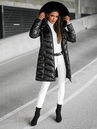 Dámska bunda čierna OZONEE JS/16M9100/392Z