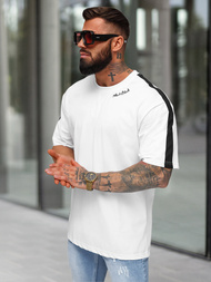 Pánske Tričko Biele OZONEE O/QQ1195