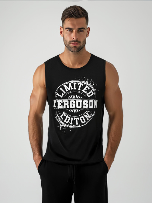 Pánske tielko Čierne OZONEE JS/8B1725/3