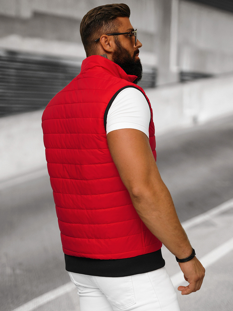 Pánska Vesta Červená OZONEE JS/MY77Z