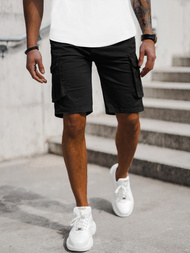Pánske Chino Kraťasy Čierne OZONEE T/XX160086/1