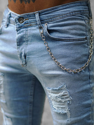 Pánske Rifle Svetlo Modré OZONEE E/5604/02