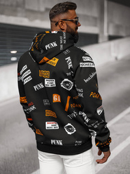 Pánska Mikina Čierna OZONEE JS/8B1250/3