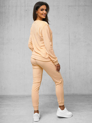 Dámska Velúrová Tepláková Súprava Lososové OZONEE O/8C1173/150Z