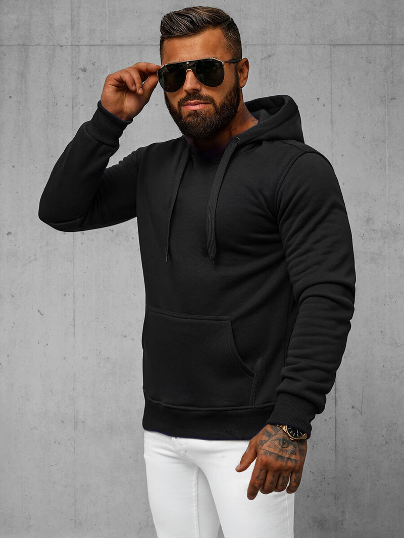 Pánska Mikina Čierna OZONEE JS/2009Z