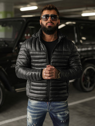 Pánska Bunda Čierna OZONEE JS/16M9336/392BZ