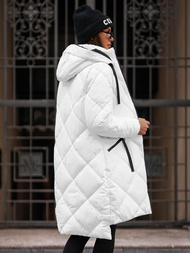 Dámska bunda biela OZONEE JS/5M3168/281Z