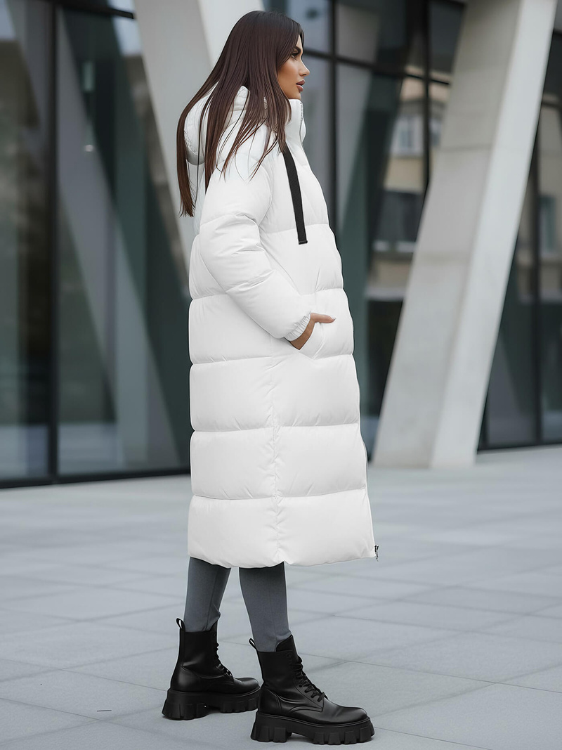 Dámska bunda biela OZONEE JS/5M3163/281Z