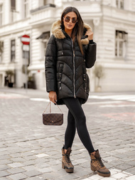 Dámska Zimná Bunda Čierna OZONEE JS/5M3257/392