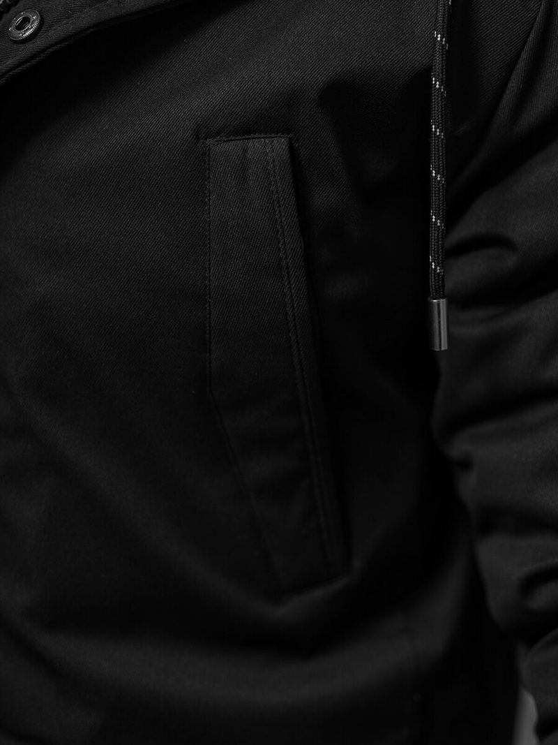 Pánska Zimná Bunda Čierna OZONEE JS/5M120/392