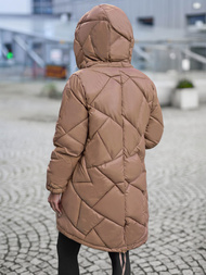 Dámska bunda camelová OZONEE JS/5M3189/84Z
