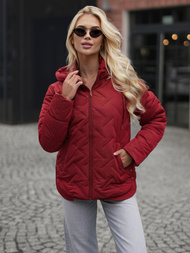 Dámska bunda burgundsko OZONEE JS/16M9300/06Z