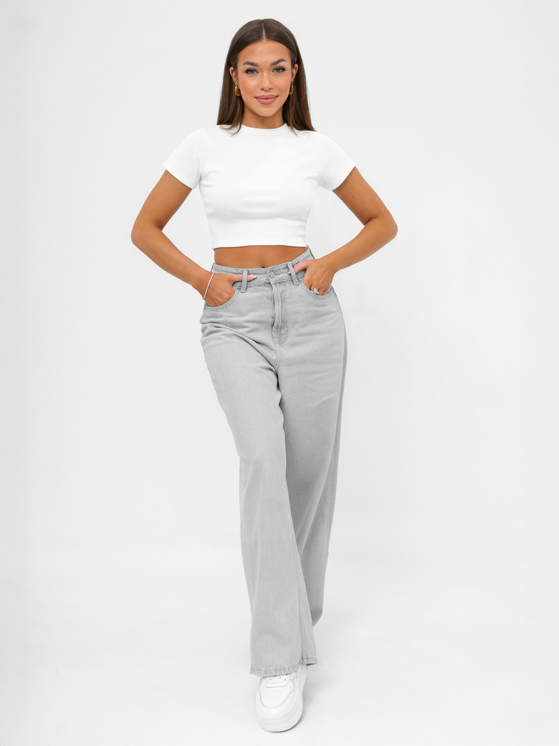 Dámske Tričko Biele OZONEE JS/96T666/1