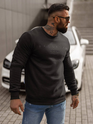 Pánska Mikina Čierna OZONEE JS/8B1360/3