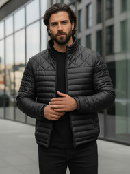 Pánska Bunda Čierna OZONEE JS/16M9328/392BZ