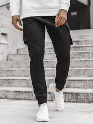 Pánske jogger nohavice Čierne OZONEE A/705